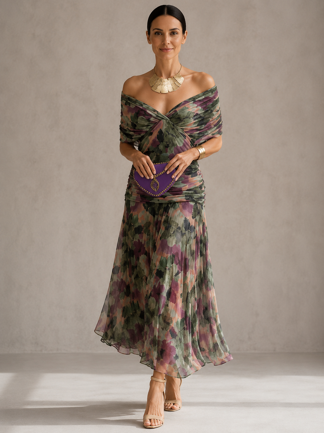 Hendrika | Elegantes Korallen-Abendkleid