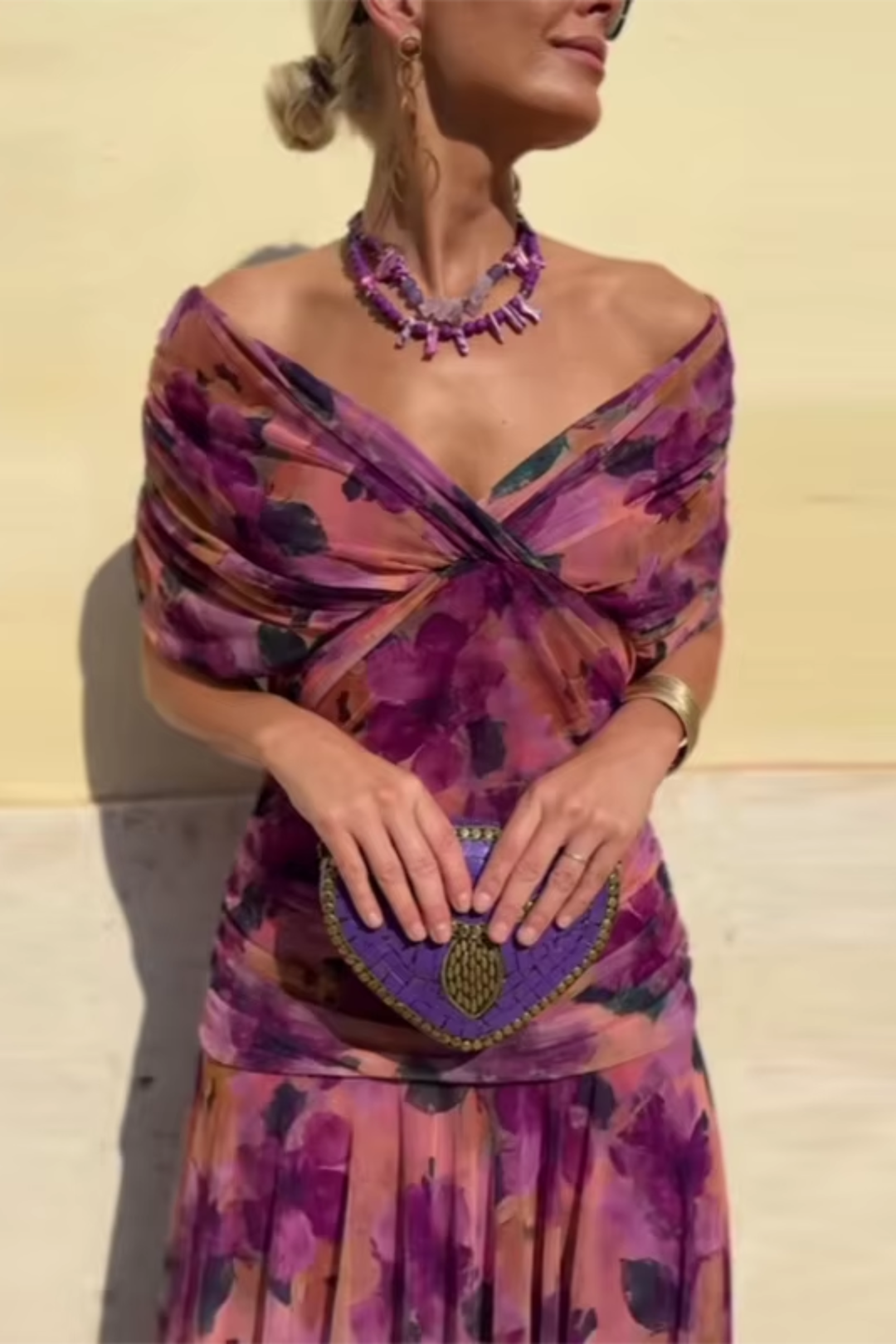 Hendrika | Elegantes Korallen-Abendkleid
