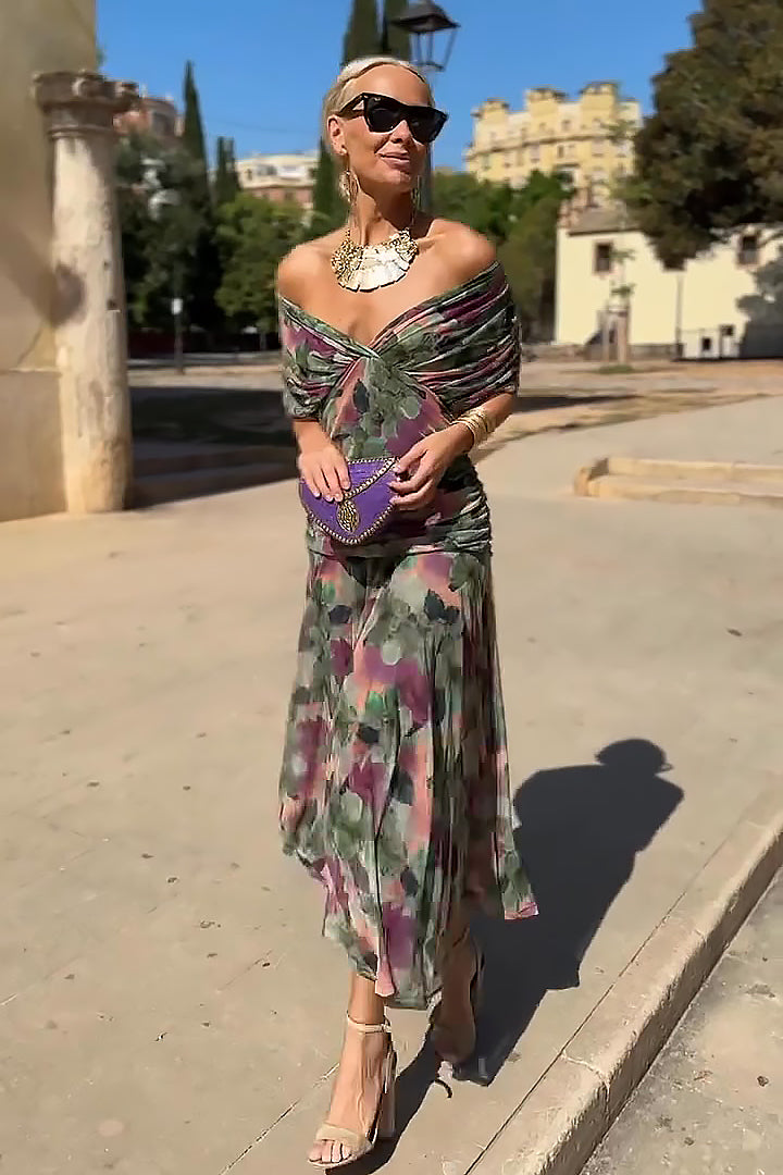 Hendrika | Elegantes Korallen-Abendkleid