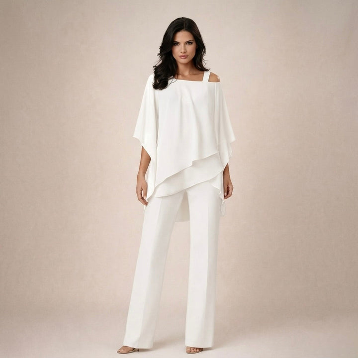 Aurelia | Off-Shoulder-Set mit Bardot-Top und Weithose
