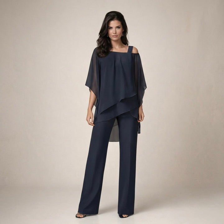 Aurelia | Off-Shoulder-Set mit Bardot-Top und Weithose