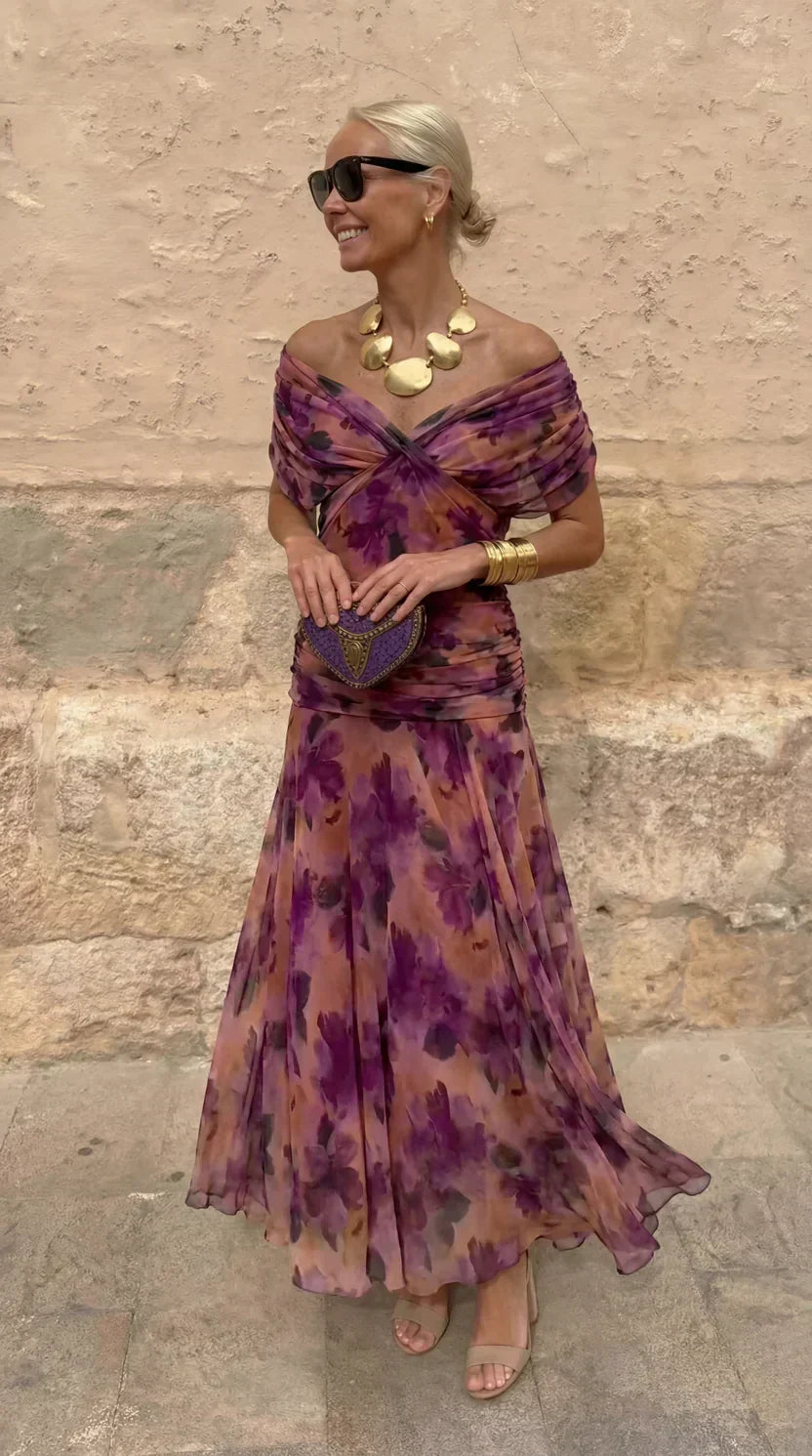 Hendrika | Elegantes Korallen-Abendkleid