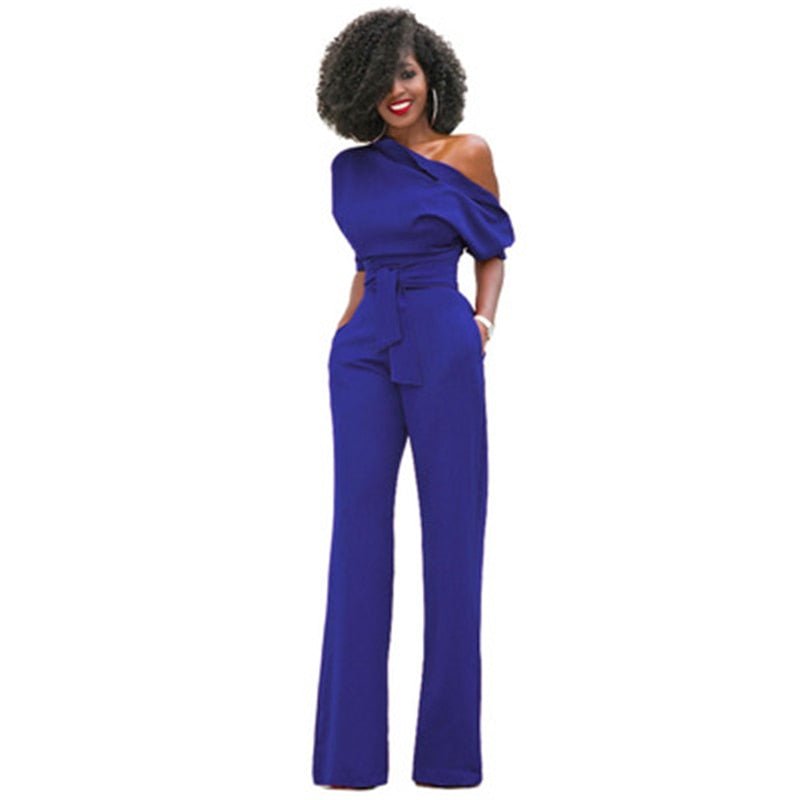 Isabella | Off-Shoulder-Jumpsuit mit weitem Bein