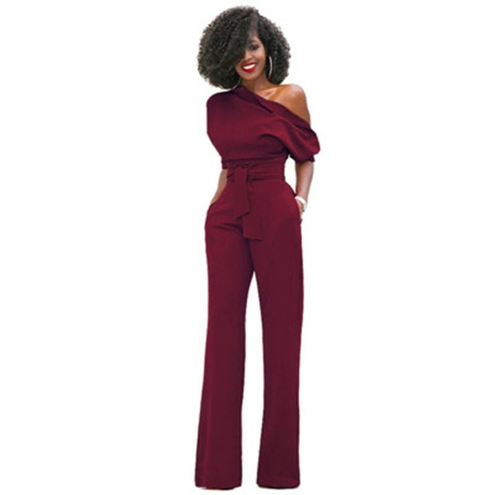 Isabella | Off-Shoulder-Jumpsuit mit weitem Bein
