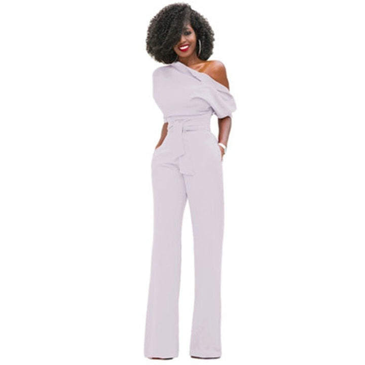 Isabella | Off-Shoulder-Jumpsuit mit weitem Bein