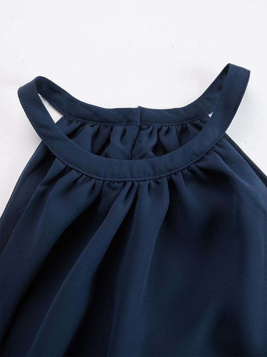 Freya | Neckholder-Zweiteiler mit abstraktem Muster und Weithose